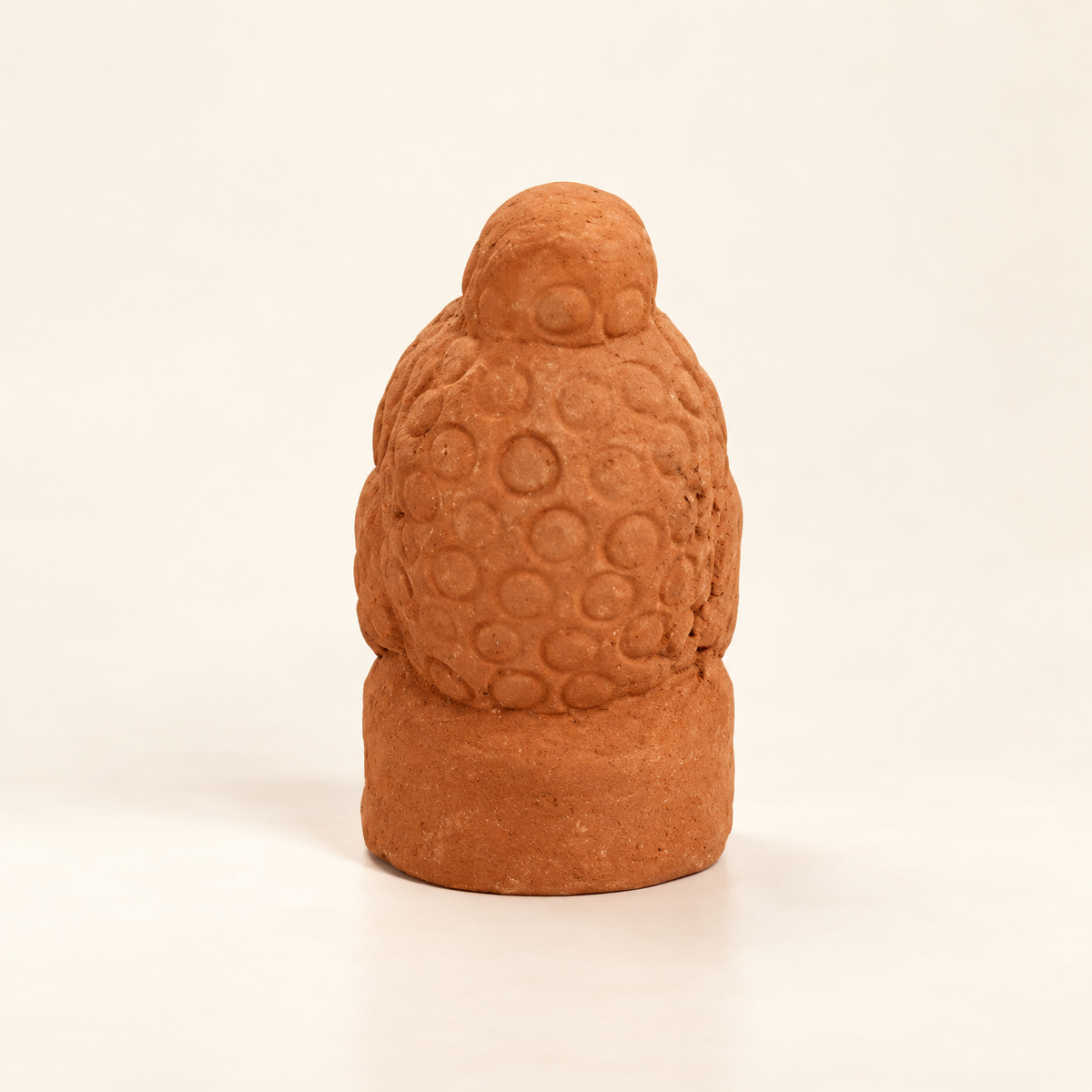 Sthula's Handmade Terracotta Brown Buddha Bust