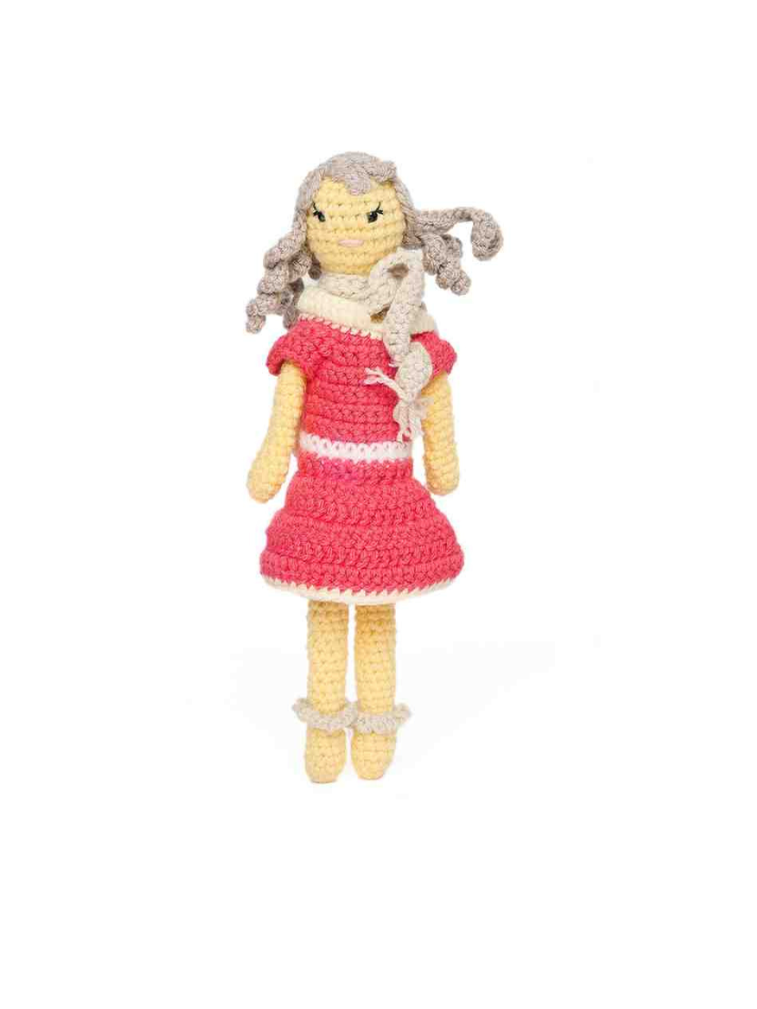 Sthula's Handmade Crochet Girl Doll Soft Toy