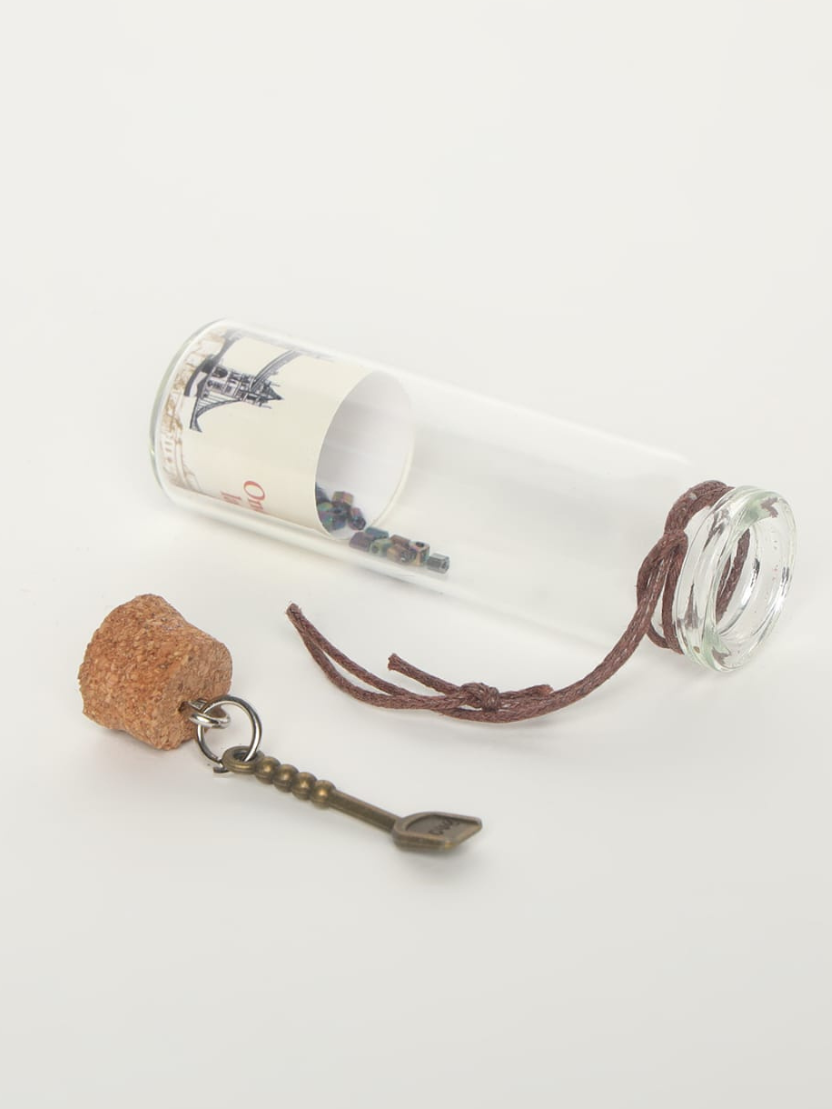 Sthula's Mini Glass Message Bottle – Memory Capsule Decor