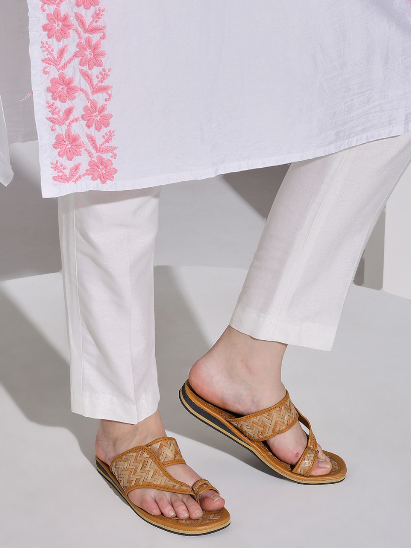 Sthula's Handcrafted Bamboo Women’s Slippers