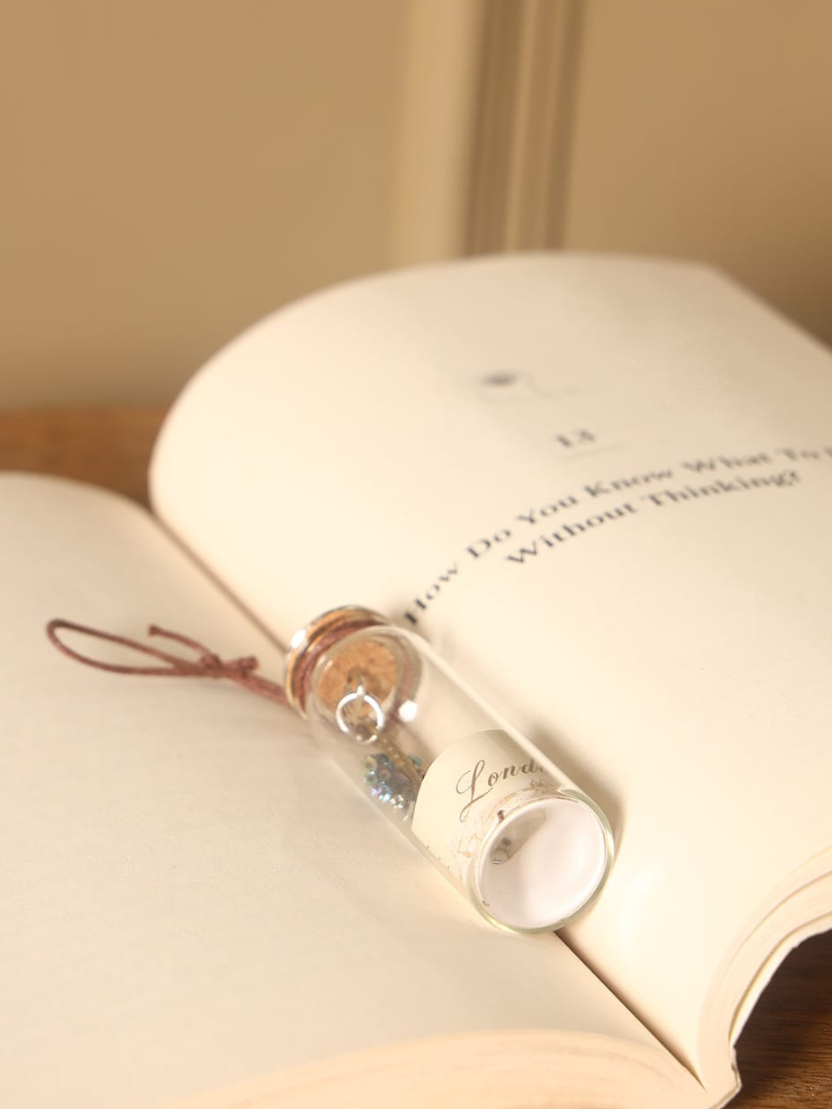 Sthula's Mini Glass Message Bottle – Memory Capsule Decor
