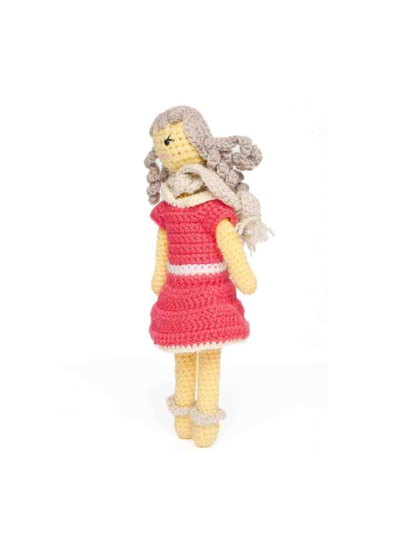 Sthula's Handmade Crochet Girl Doll Soft Toy