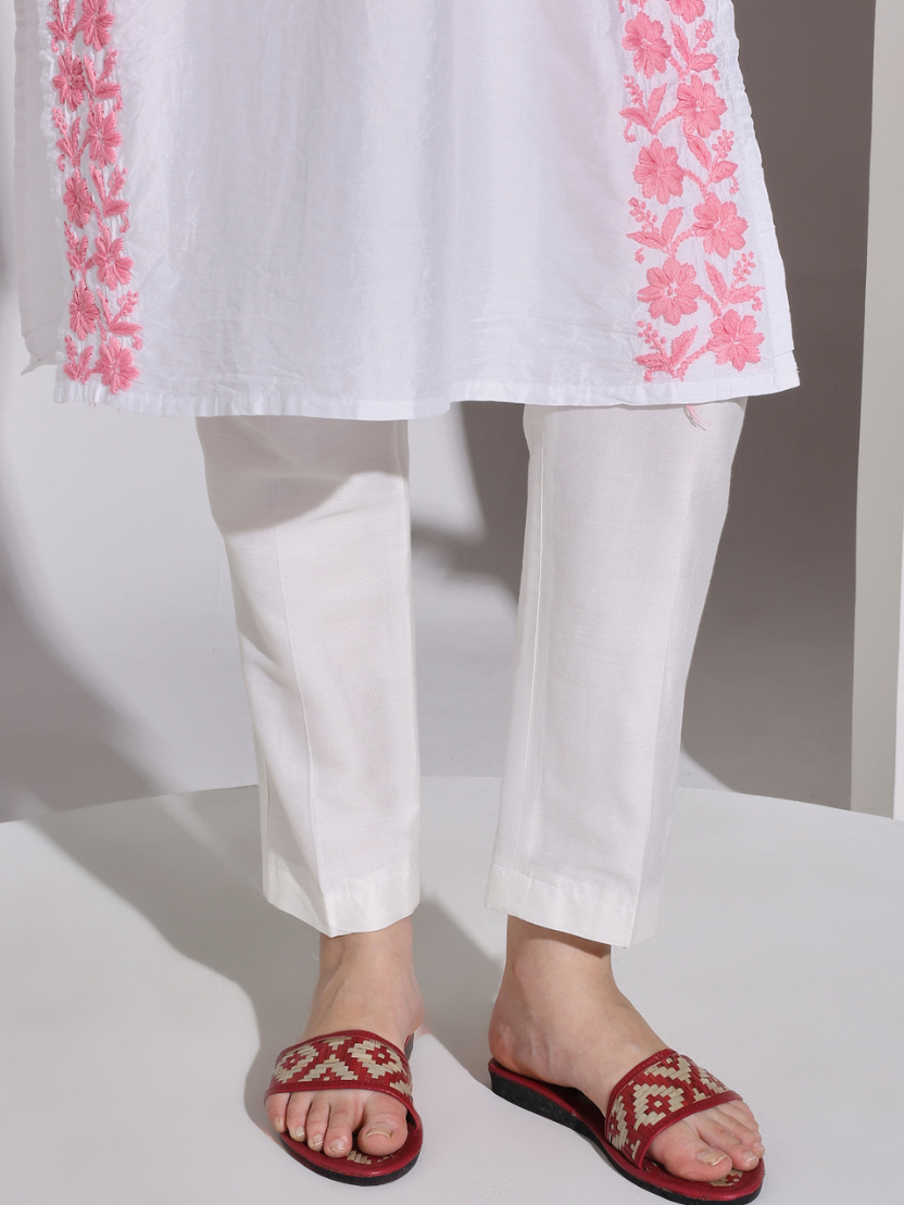 Sthula's Handcrafted Bamboo Women’s Maroon Slippers