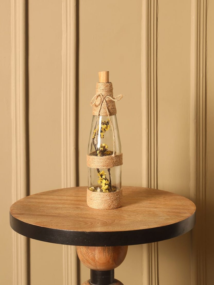 Sthula's Handcrafted Rustic Glass Bottle Decor