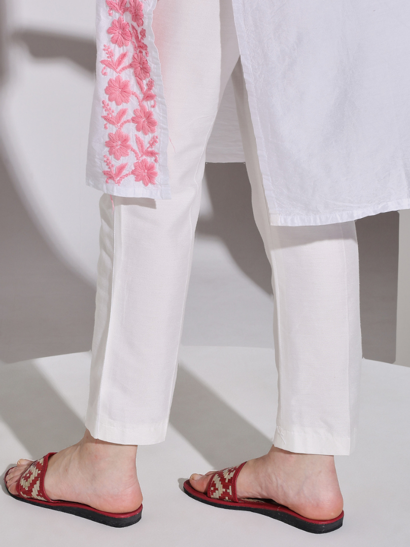 Sthula's Handcrafted Bamboo Women’s Maroon Slippers