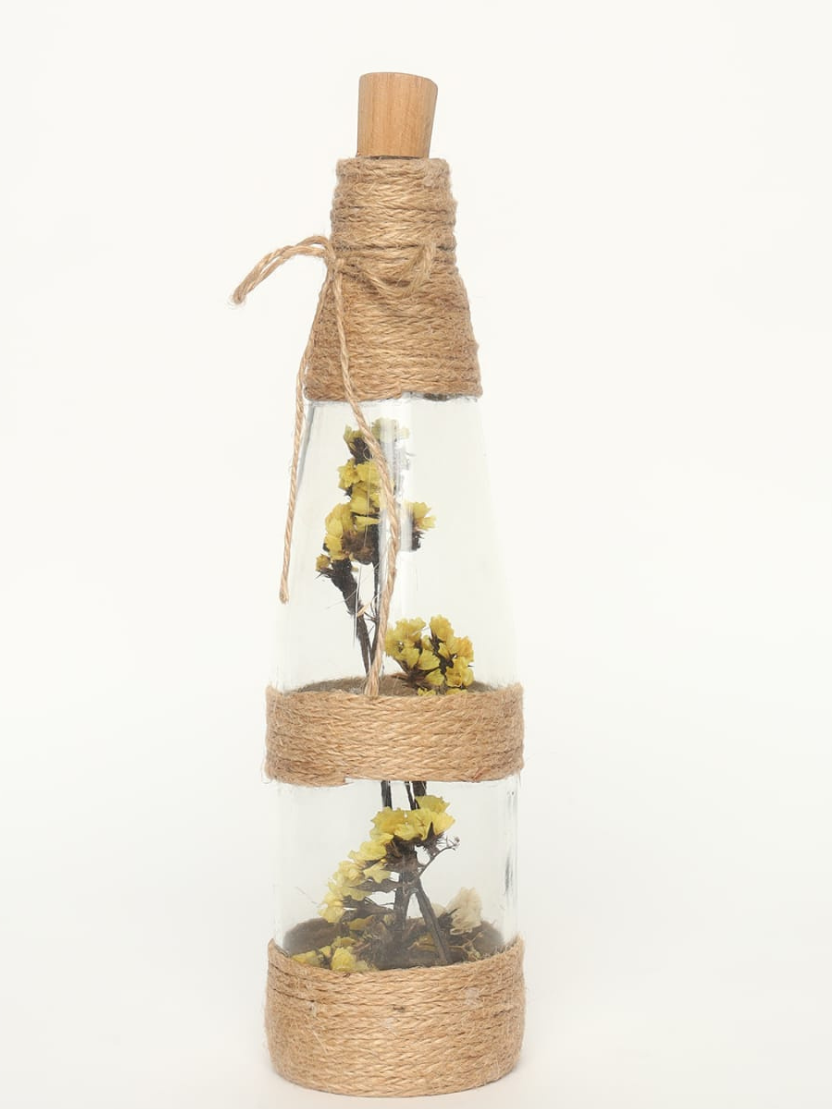 Sthula's Handcrafted Rustic Glass Bottle Decor
