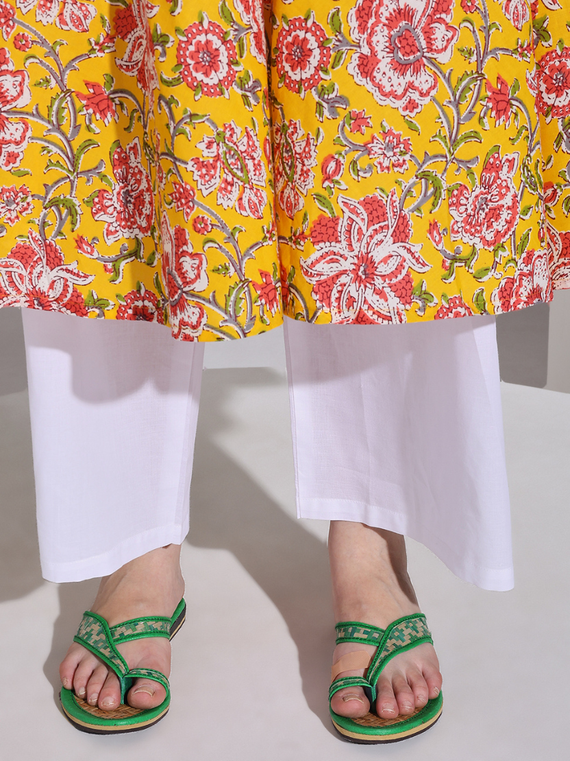 Sthula's Handcrafted Bamboo Women’s Slippers – Green