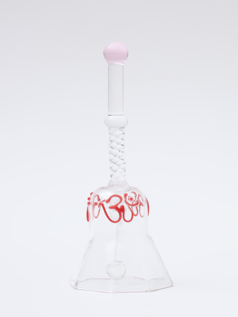 Sthula's Handcrafted Transparent Glass Decorative Wedding Bell
