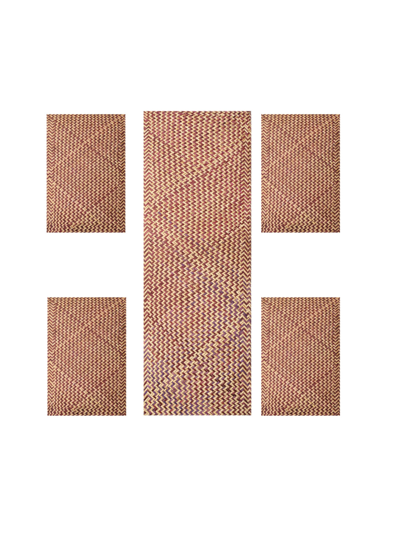 Sthula's Handcrafted  Zigzag Table Runner | Decorative Dining Table Runner for Home & Kitchen