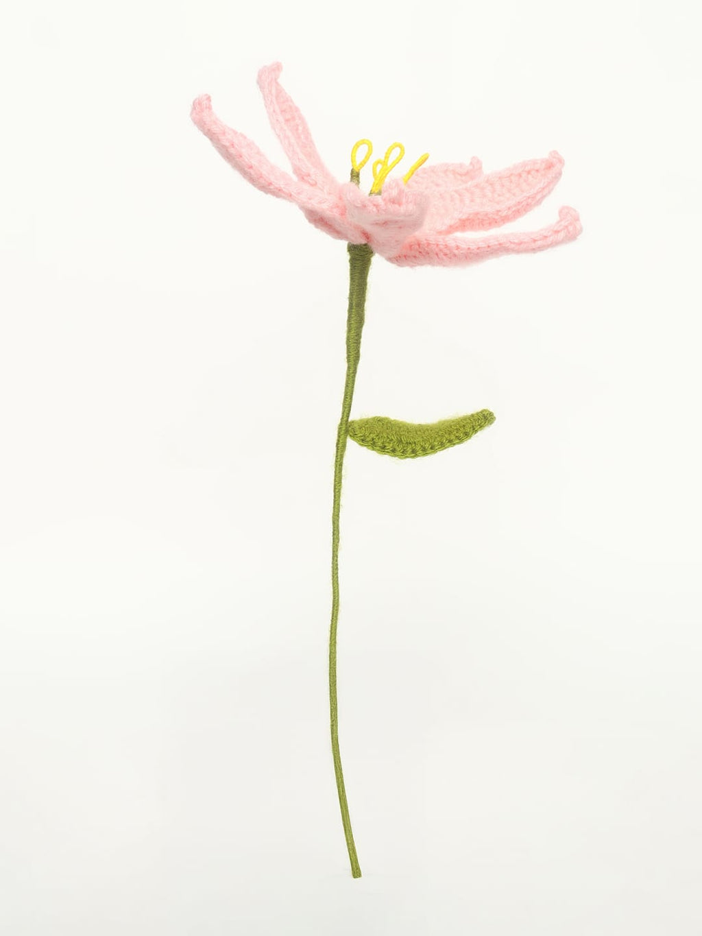 Sthula's Handcrafted  Pink Handmade Wool Flower