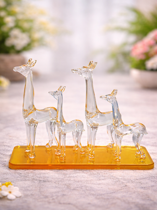 Sthula's Handcrafted Glass jeeraph Family Showpiece