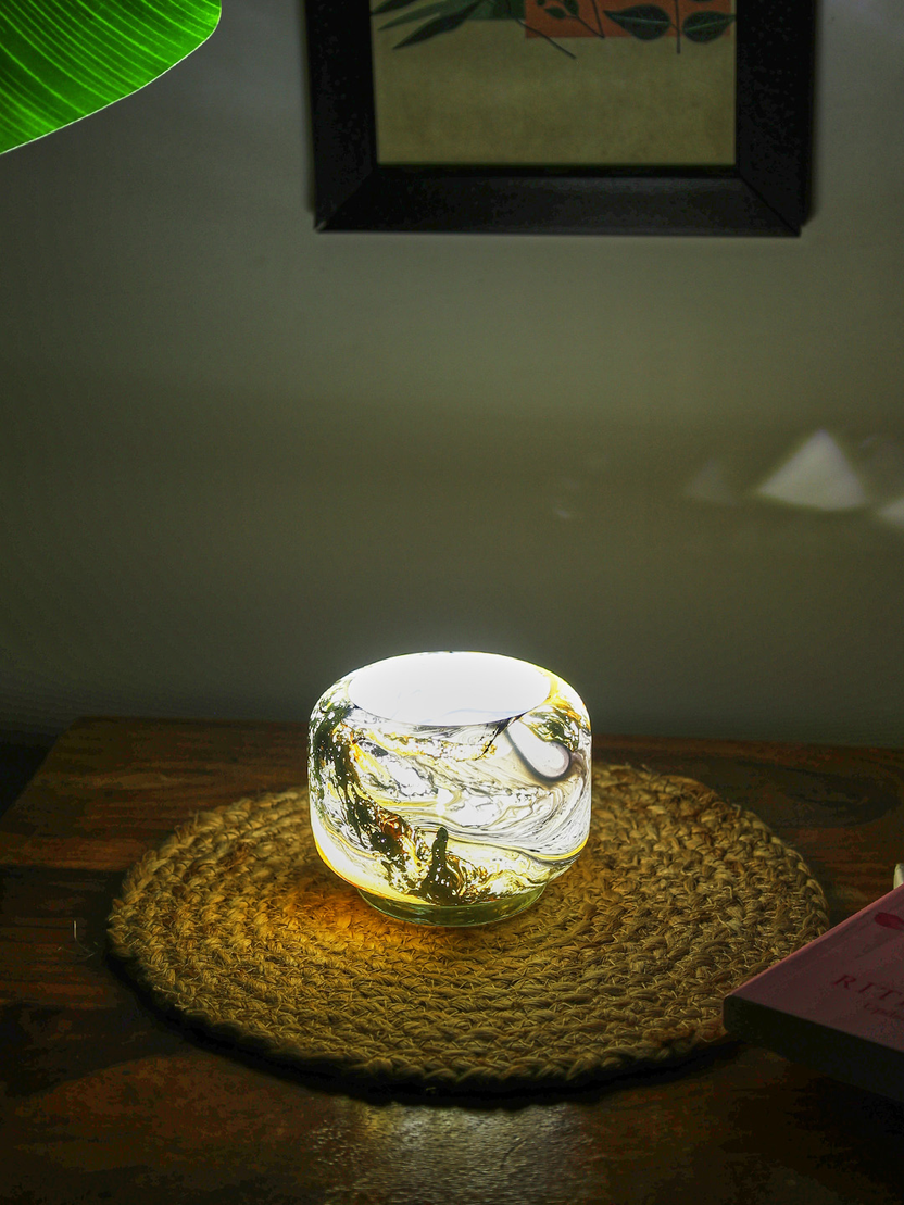 Sthula's Handcrafted Mrable Glass Lamp